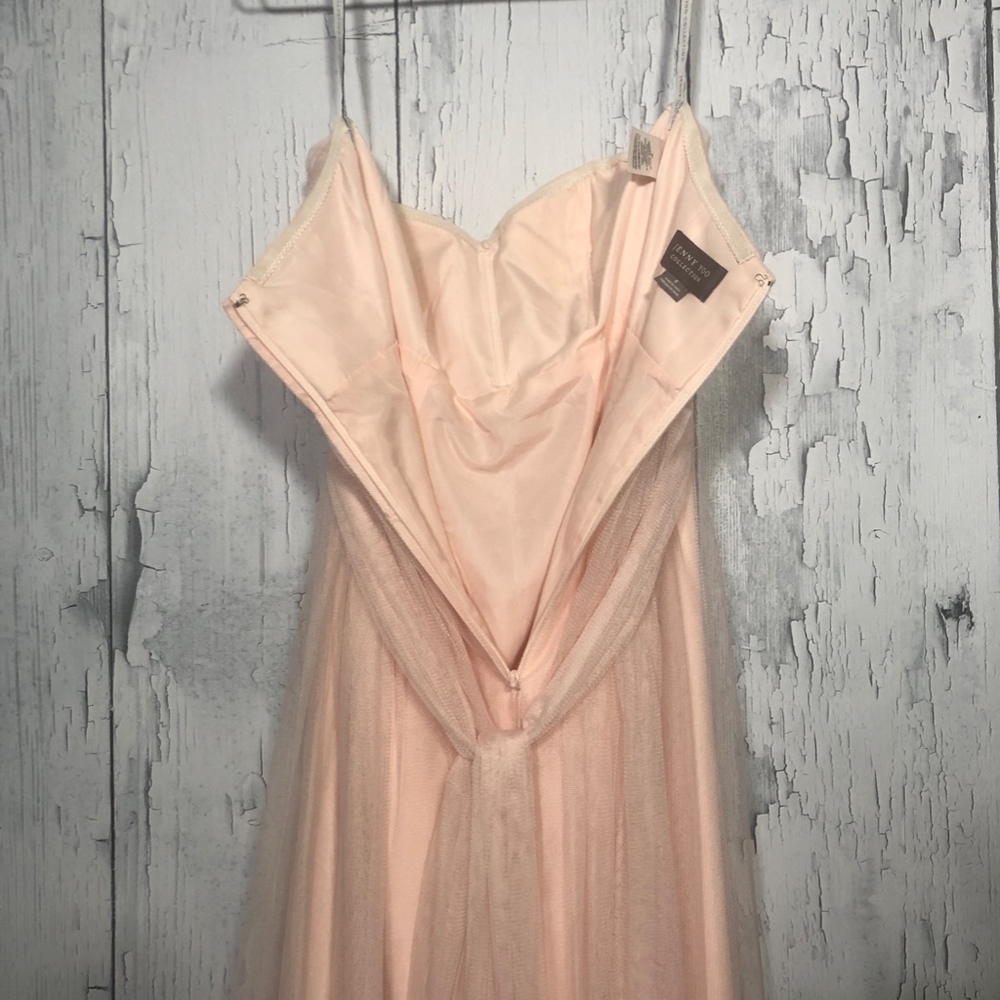 Jenny Yoo Strapless Tulle Gown in Blush Nude - Picture 7 of 8